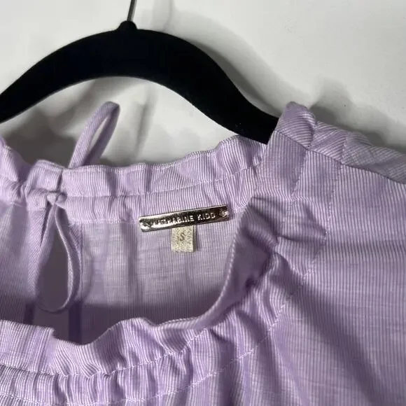 Katharine Kidd Lavender Ruffle Maxi Dress Size Small - Picture 4 of 10